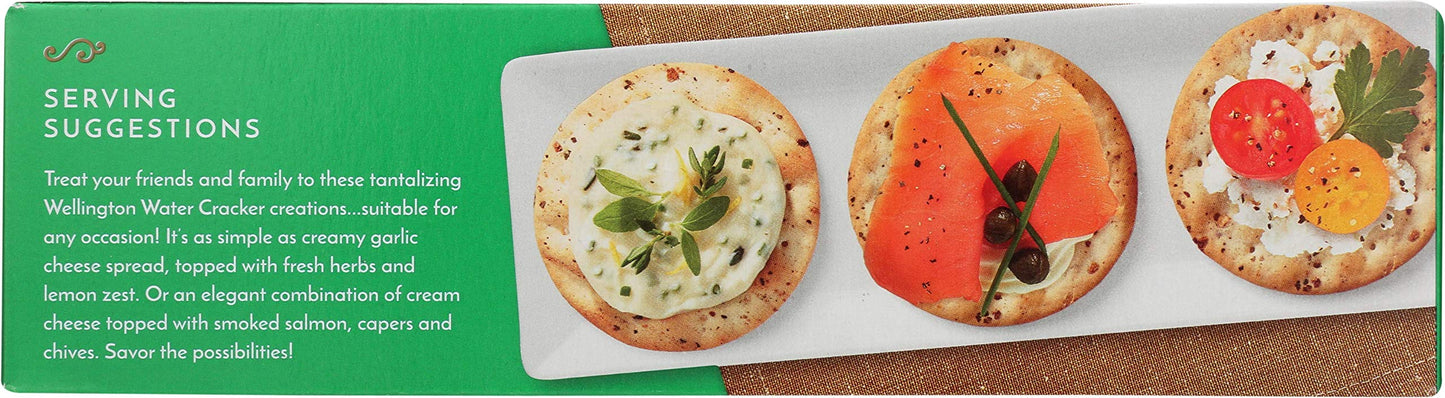 Wellington Garlic & Herb Water Crackers, 4.4-Ounces (Pack of 12)