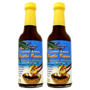 Coconut Secret Coconut Aminos Garlic Sauce (2 Pack) - 10 Fl Oz