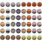 InfuSio Flavored Coffee Pods Variety Pack - 48 Count  12 Gourmet Medium Roast Dessert-Inspired Blends like Bananas Foster & Crme Brl?e  Compatible with Keurig K-Cup 2.0 malt-inspired