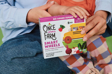 Once Upon A Farm Smart Wheels Organic Toddler Soft-Baked Bar, Rasp-Berry Beet & Kale, No Added Sugar, Kosher, USDA Certified Org