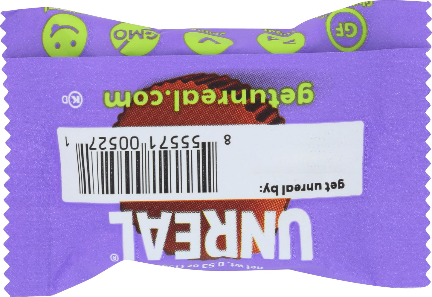 Unreal Dark Chocolate Almond Butter Cups 0.53 Oz
