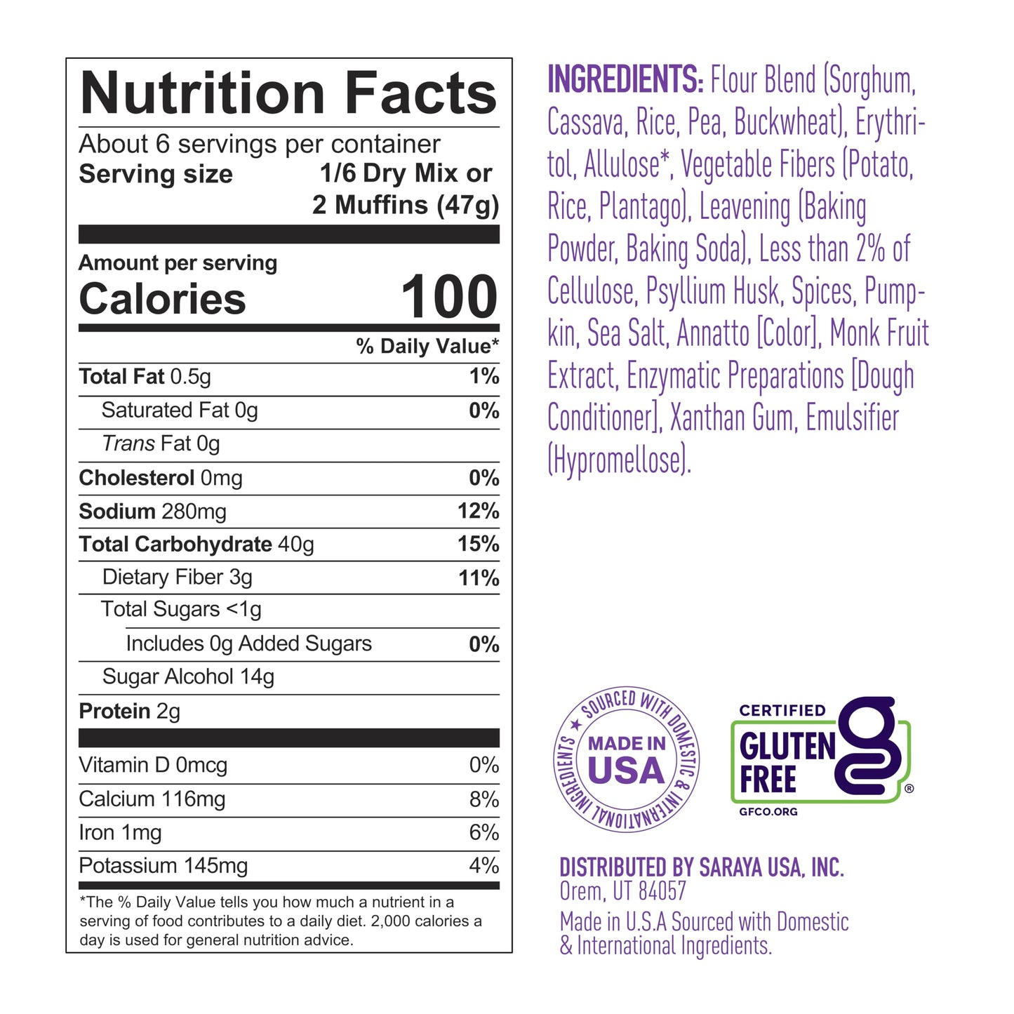 Lakanto Pumpkin Spice Muffin Mix - Gluten Free, Nut Free, Sweetened with Monk Fruit, Allulose, Erythritol, Pumpkin Spice Bread,