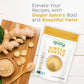 Ground Ginger Powder (8 oz) for Cooking, Baking, Tea, Energy Drinks & Beverages - Highly Aromatic - Fine Loose Powder - Powdered