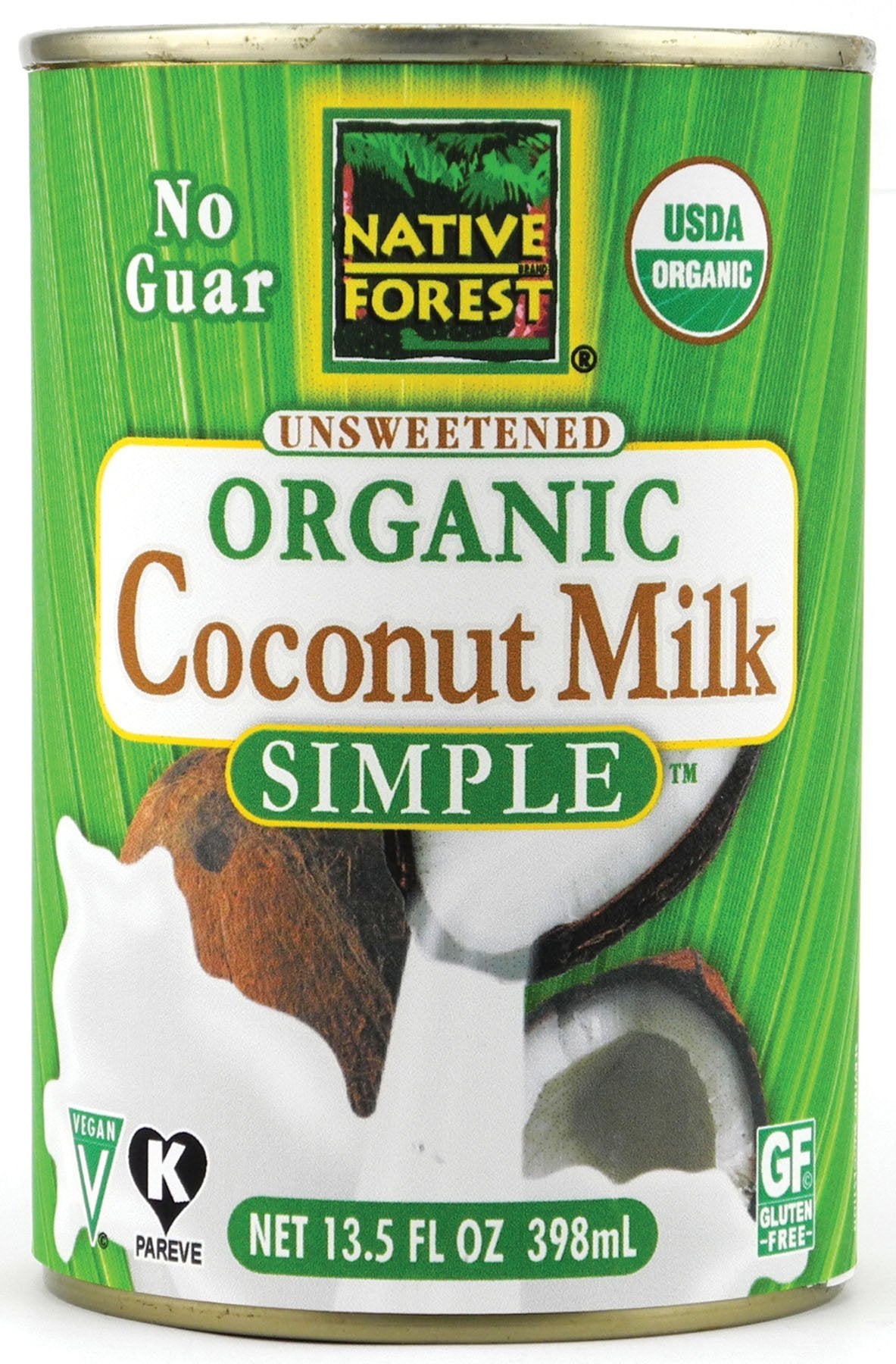 Native Forest Organic Coconut Milk Unsweetened - Coconut Milk Canned, Unsweetened Coconut Milk Organic, Simple - 13.5 Fl Oz (Pack Of 3)