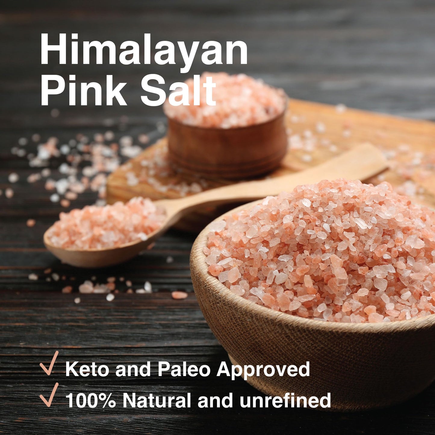 The Spice Lab Himalayan Pink Salt & Tellicherry Peppercorns - Salt And Pepper Combo - Gourmet Kilo Coarse Pink Salt And 1 Lb Who