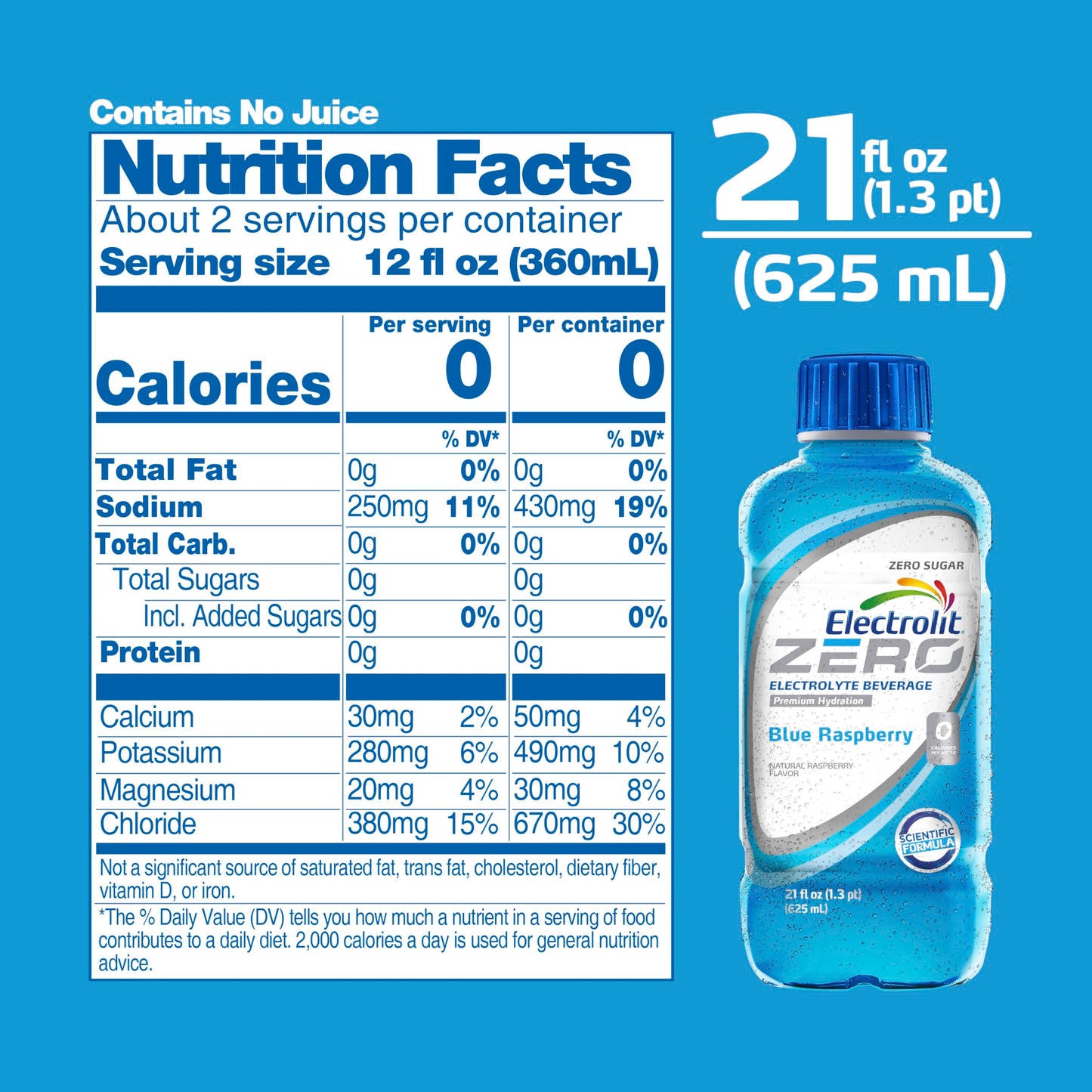 Electrolit 12 Pack (Zero Blue Raspberry)