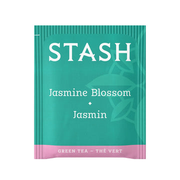 Stash Jasmine Blossom Green Tea - Caffeinated, Non-GMO, 120 Bags Total (20 Count Pack of 6)