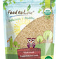 Food To Live Organic Unhulled Sesame Seeds, 2 Pounds — Non-Gmo, Whole Natural Raw White Sesame Seeds, Kosher, Vegan, Bulk, Rich In Dietary Fiber, Protein, & Iron. Crunchy Texture. Great For Baking.
