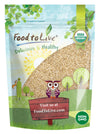 Food To Live Organic Unhulled Sesame Seeds, 4 Pounds — Non-Gmo, Whole Natural Raw White Sesame Seeds, Kosher, Vegan, Bulk, Rich In Dietary Fiber, Protein, & Iron. Crunchy Texture. Great For Baking.