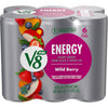 V8 Energy Drink Wild Berry, Pack of 6, 8 fl oz Cans, Model 200000027101