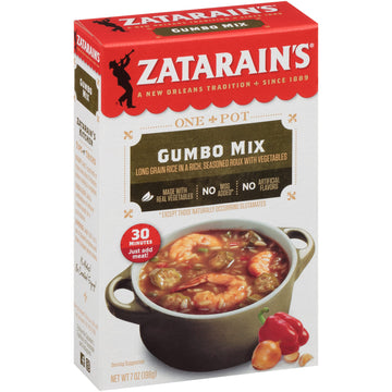 Zatarain's Gumbo Mix, 7 oz (Pack of 12) - Authentic Flavor, Perfect for Quick Meals