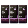 Raaka 100% Dark Chocolate Bars - Unsweetened  Bitter  Sugar Free  Pure Cacao - Organic  Vegan  Soy Free  Gluten Free  Kosher  Keto  Nut Free - 1.8oz 100% Chocolate Bars  3-Pack