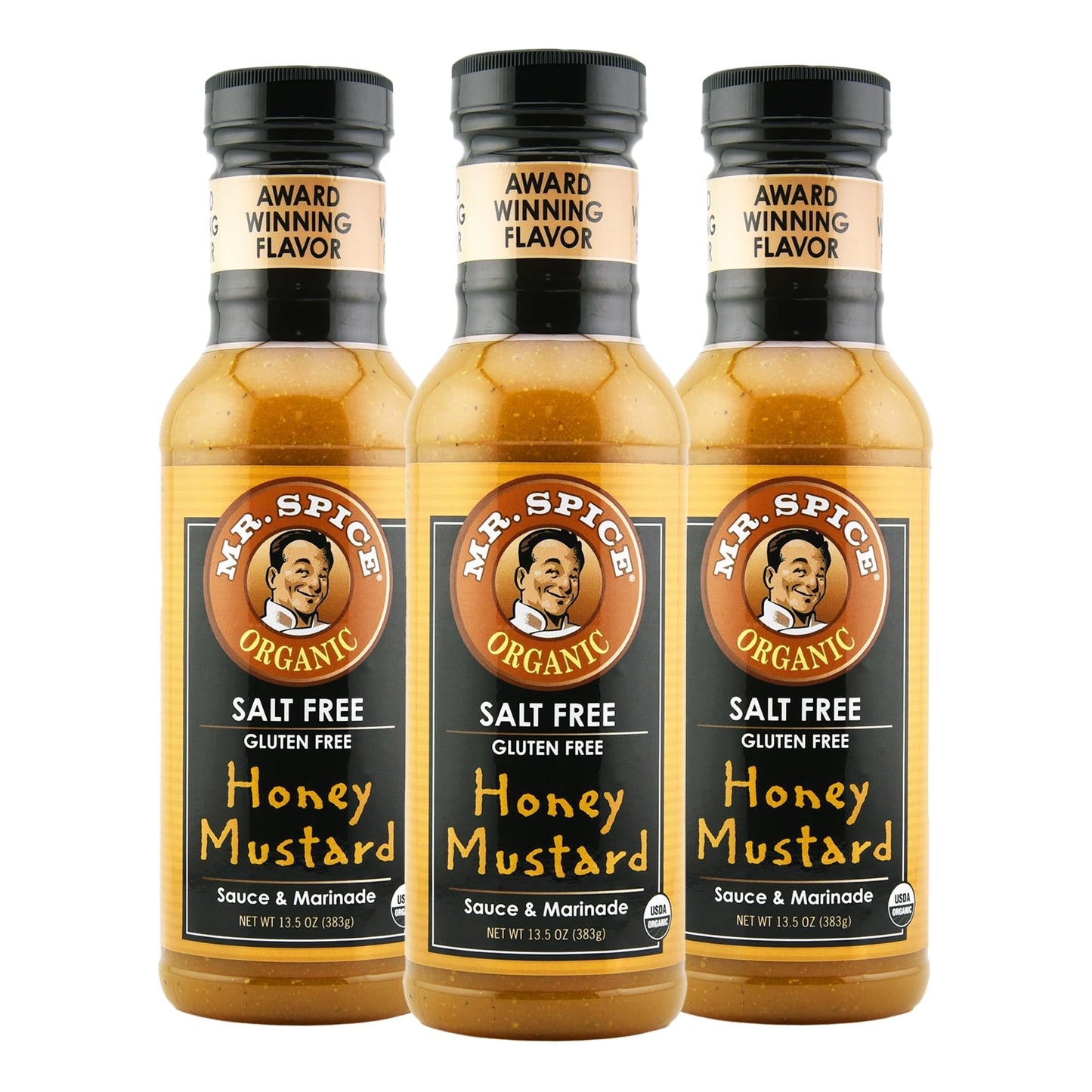 Mr. Spice Organic - Salt Free Sauce (Honey Mustard, 3-Pack)