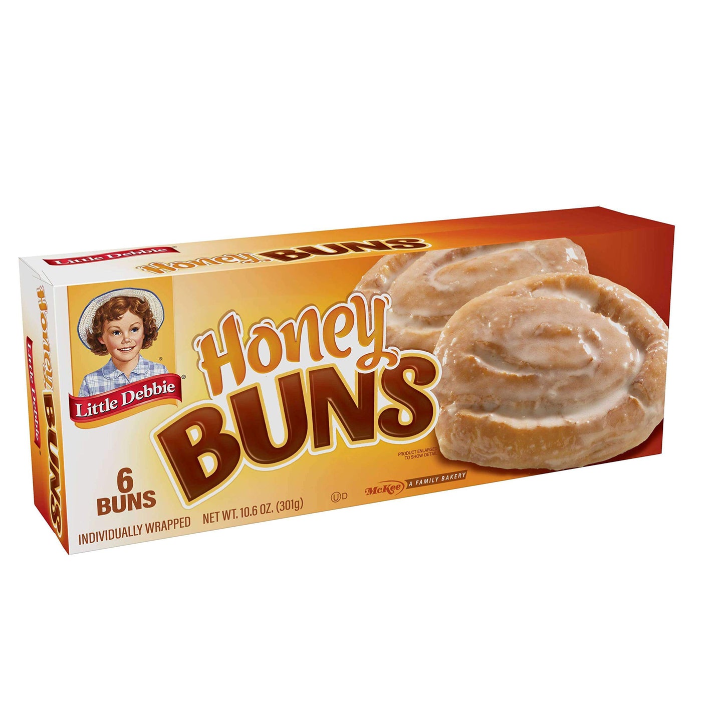 Little Debbie Honey Buns, Individually Wrapped Breakfast Pastries, 10.6 oz (Pack of 16)