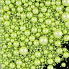 Green Sprinkles for Cake Decorating, 120g/4.23oz Edible Light Green Pearl Sprinkles Mix, Sugar Candy Pearls for Baking, Cookie D