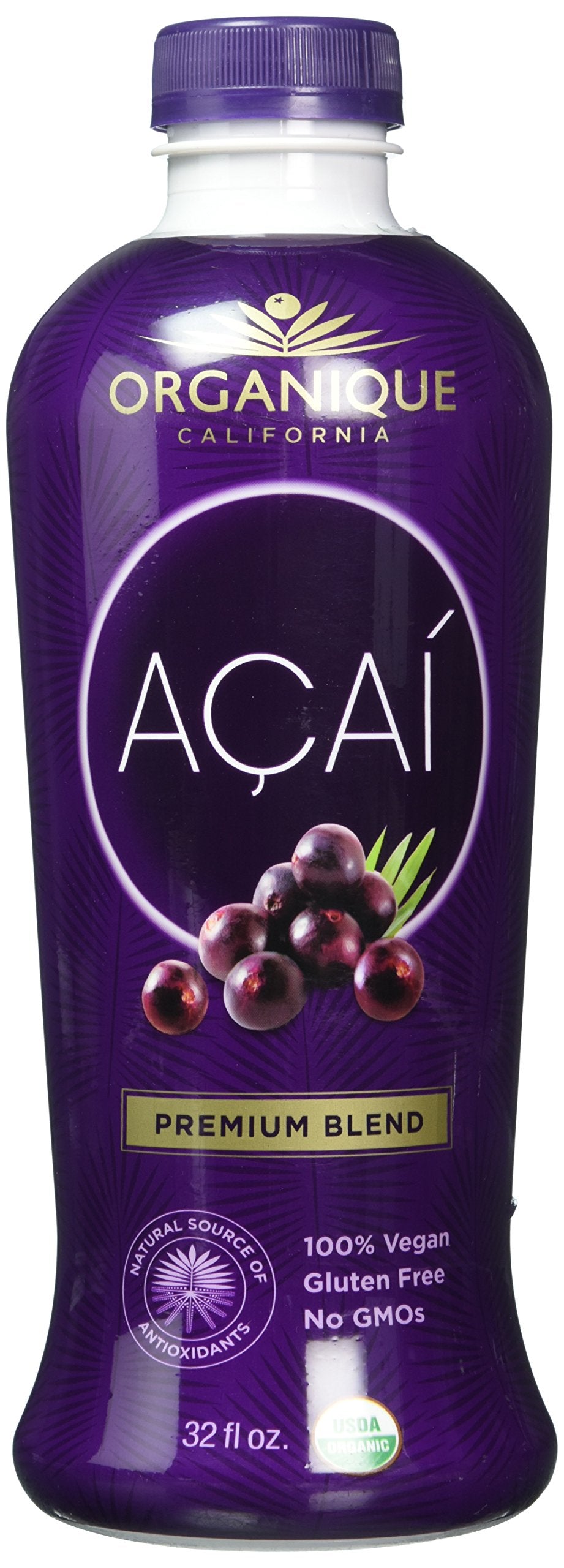 ORGANÍQUE Açaí Premium Blend, 32 Fl Oz, Pack of 1, Model B07DL374V6