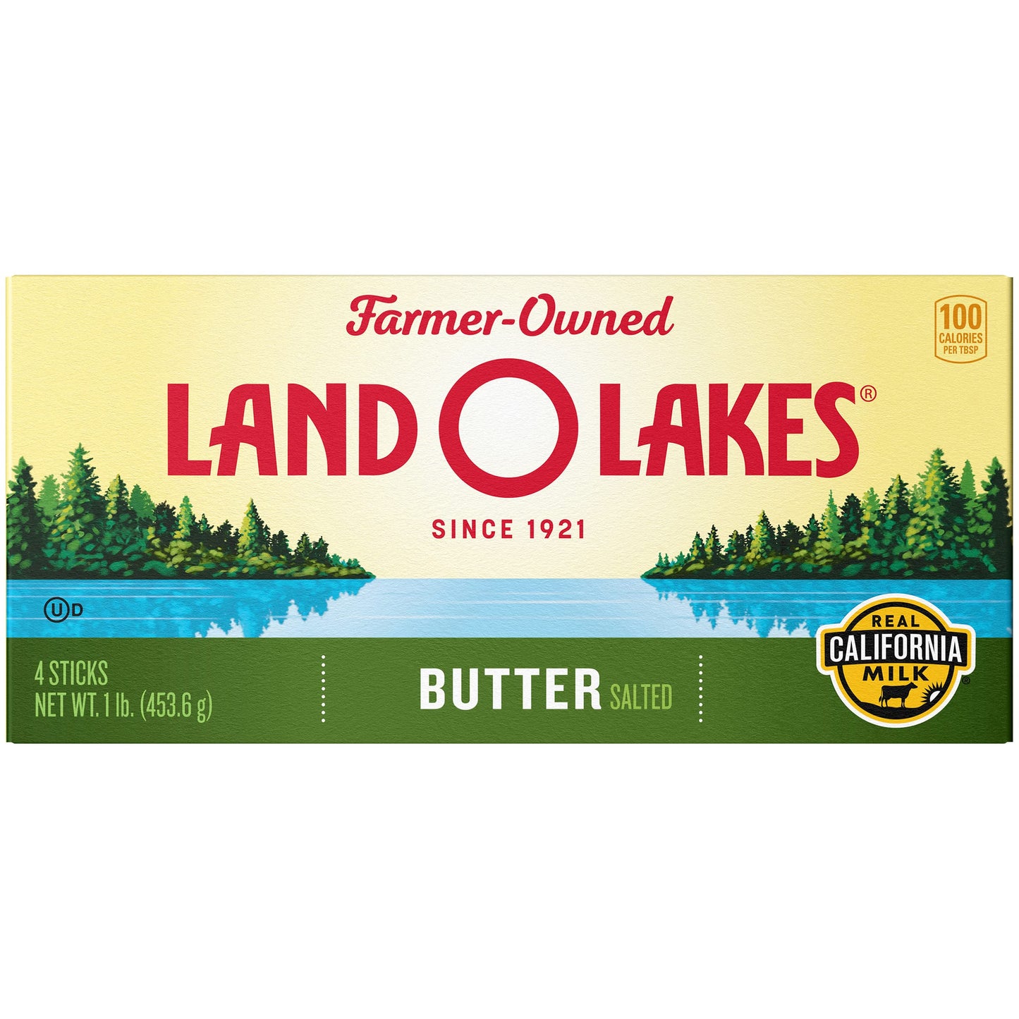 Land O Lakes Salted Butter, Made with Sweet Cream and Salt, 4 sticks, 1 lb pack