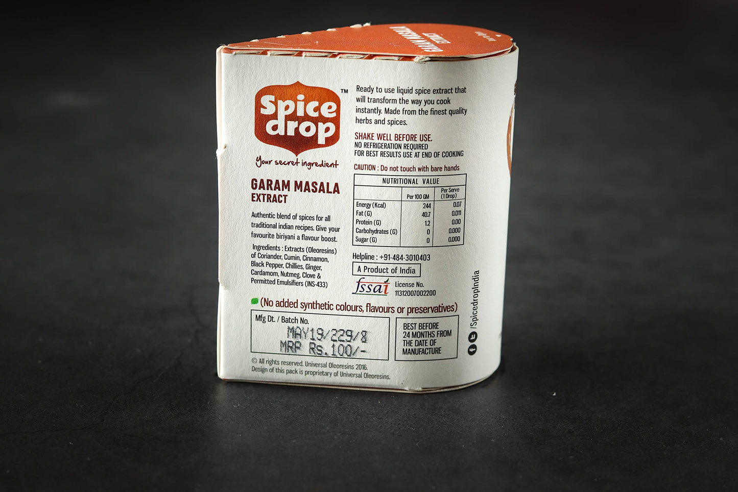 Spice Drop Garam Masala Spice Blend 5ml - 0.17 Fl Oz (Pack of 1)