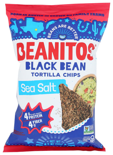 Beanitos Black Bean Chips With Sea Salt 6 Oz
