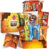 Turkish Munchies Midi International Snack Box | 12 Full-Size + 1 Bonus Snacks | Unique Exotic Treats | Midi Orange