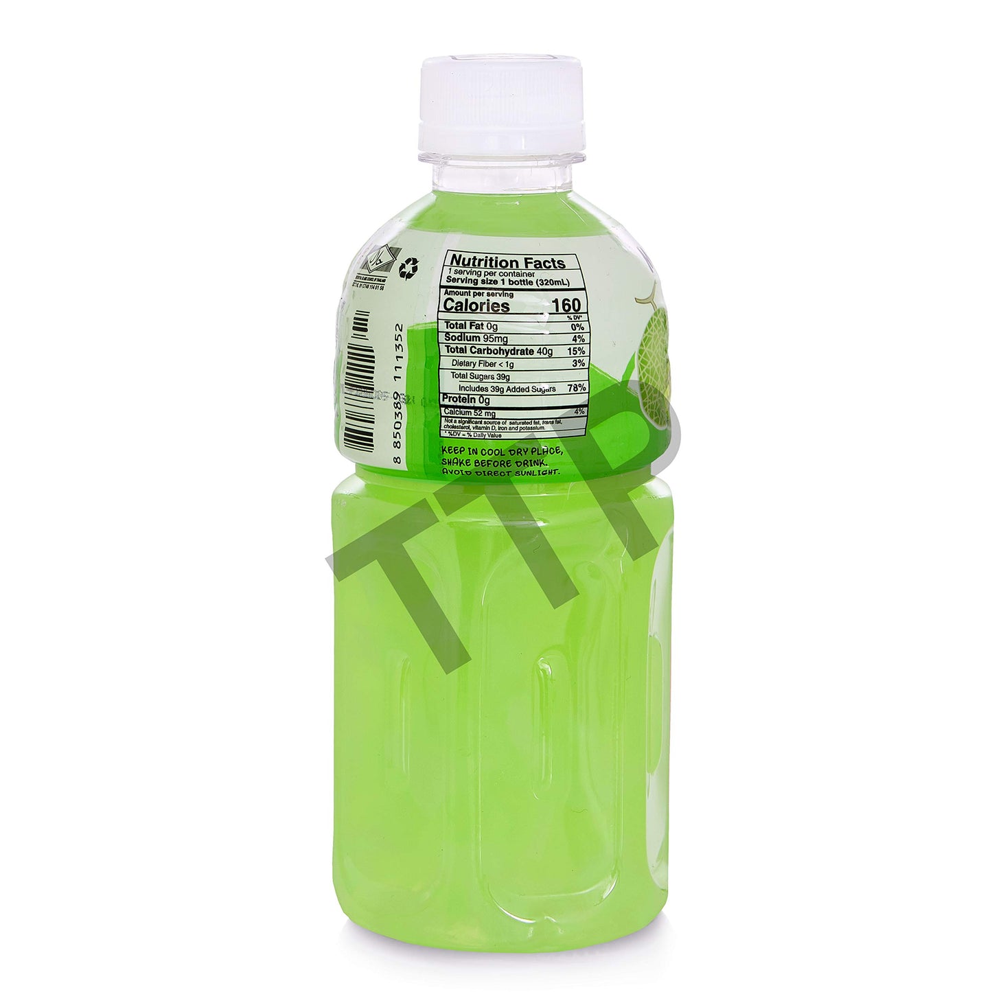 Mogu Mogu Juice With Nata De Coco, Melon Flavored, 6 Pack