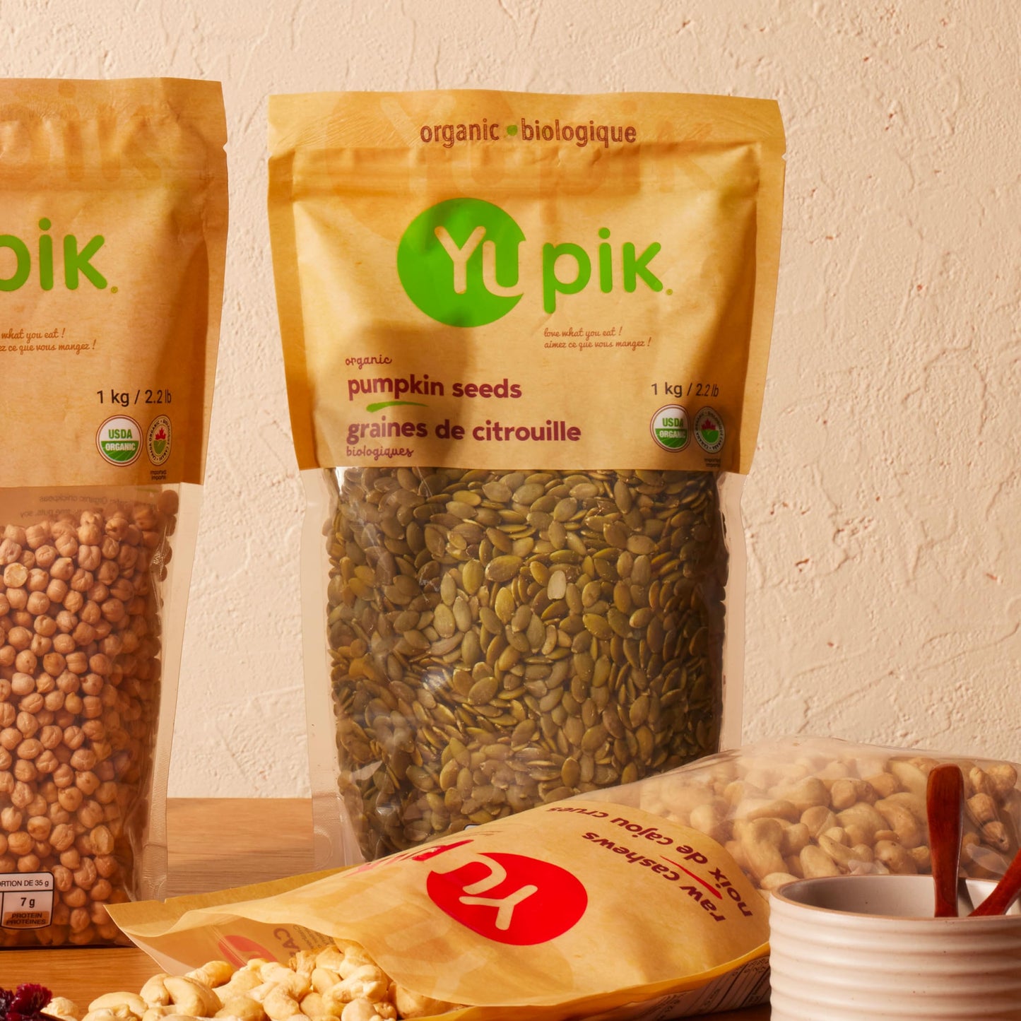 Yupik Organic Raw Pumpkin Seeds, No Shell, 2.2 lb, Gluten-Free, Non-GMO, Vegan, Healthy Snacks, Plant-Based Protein, Salt-Free Pepitas