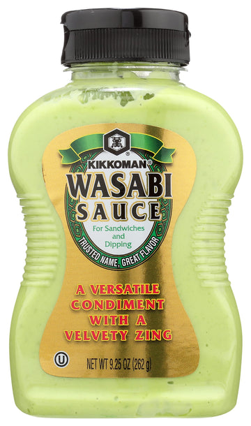 Kikkoman - Wasabi Sauce Great for Sandwiches & Dipping - All-Purpose Seasoning Spiciness Dishes Sushi, Sashimi - Sealed Packed B