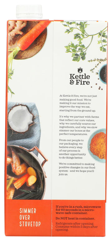 Kettle And Fire Broth Bn Chckn Trmrc Gng 32 Oz