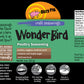 Dizzy Pig Wonder Bird Poultry Seasoning Rub (8Oz Shaker) - Seasons 30+Lbs Of Food - Hand Made In The Usa - Msg Free, Gluten Free