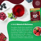 Pride Of India | Pack Of 6 - Pommberry Wine-Inspired Fruity Green Tea | 15 Pyramid Full Leaf Individually Wrapped Tea Bags | Tangy & Fruity Flavor | Vibrant & Uplifting Experience | Caffeine Free