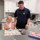 Dad Designer Cookie Decorating Kit For Father'S Day - 8 Pre-Baked Vanilla Cookies With Cookie Icing, Edible Decorations And Glit