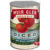 Muir glen Organic Diced canned Tomatoes, No Salt Added, 145 oz