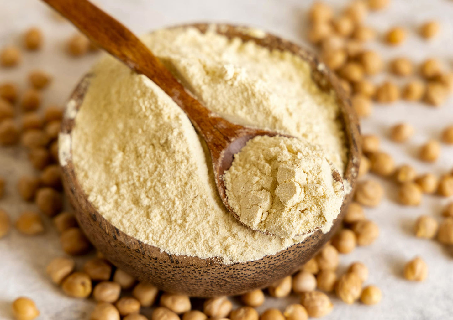 Food To Live Organic Garbanzo Bean Flour, 2 Pounds - Non-Gmo Chickpea Flour, Stone Ground, Kosher, Vegan, Bulk, High In Protein And Fiber, Product Of The Usa