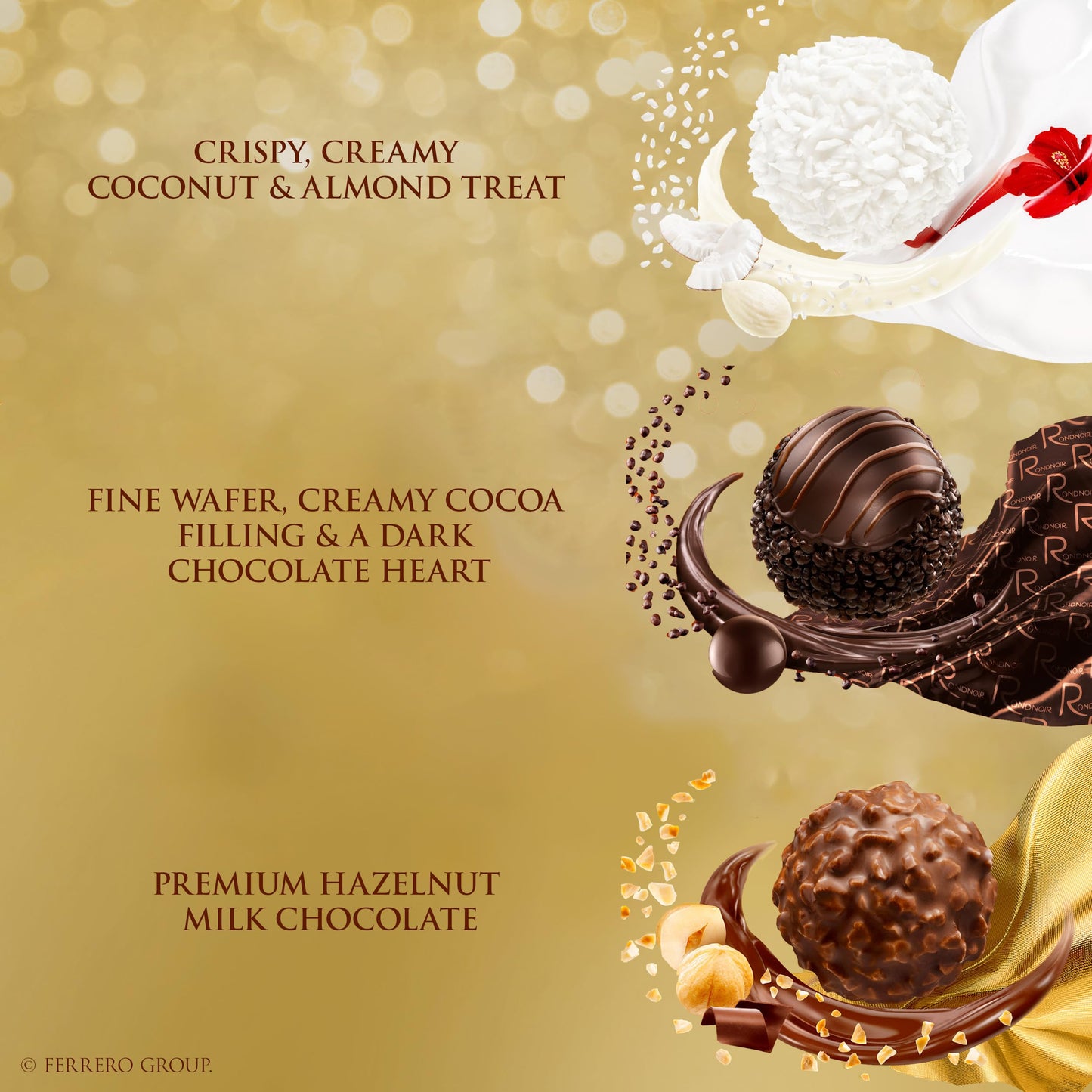 Ferrero Rocher Valentine's Chocolate Heart Gift Box, 16 Count Assorted Hazelnut & Coconut, 6.2 oz - Perfect Gift for Loved Ones