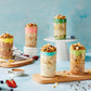 SUNGIVEN High Protein Overnight Oats Variety Pack - 7 Flavors Low Sugar High Fiber Instant Oatmeal Health Breakfast Snacks for G