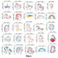 Rssta i Edible Horse Cupcake Toppers 80 Pack Rainbow Cake Decorations Design 5 Paper for Baby Shower Birthday Party