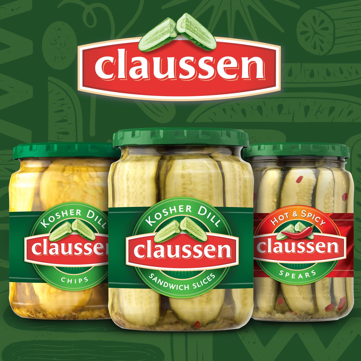 Claussen Kosher Dill Pickle Sandwich Slices, 20 fl. oz. Jar
