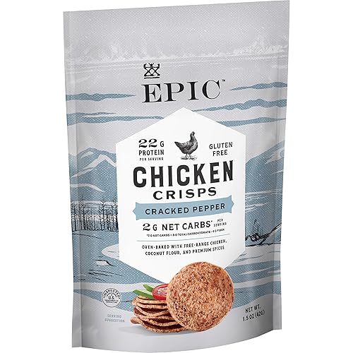 Epic Cracked Pepper Chicken Crisps 1.5 Oz