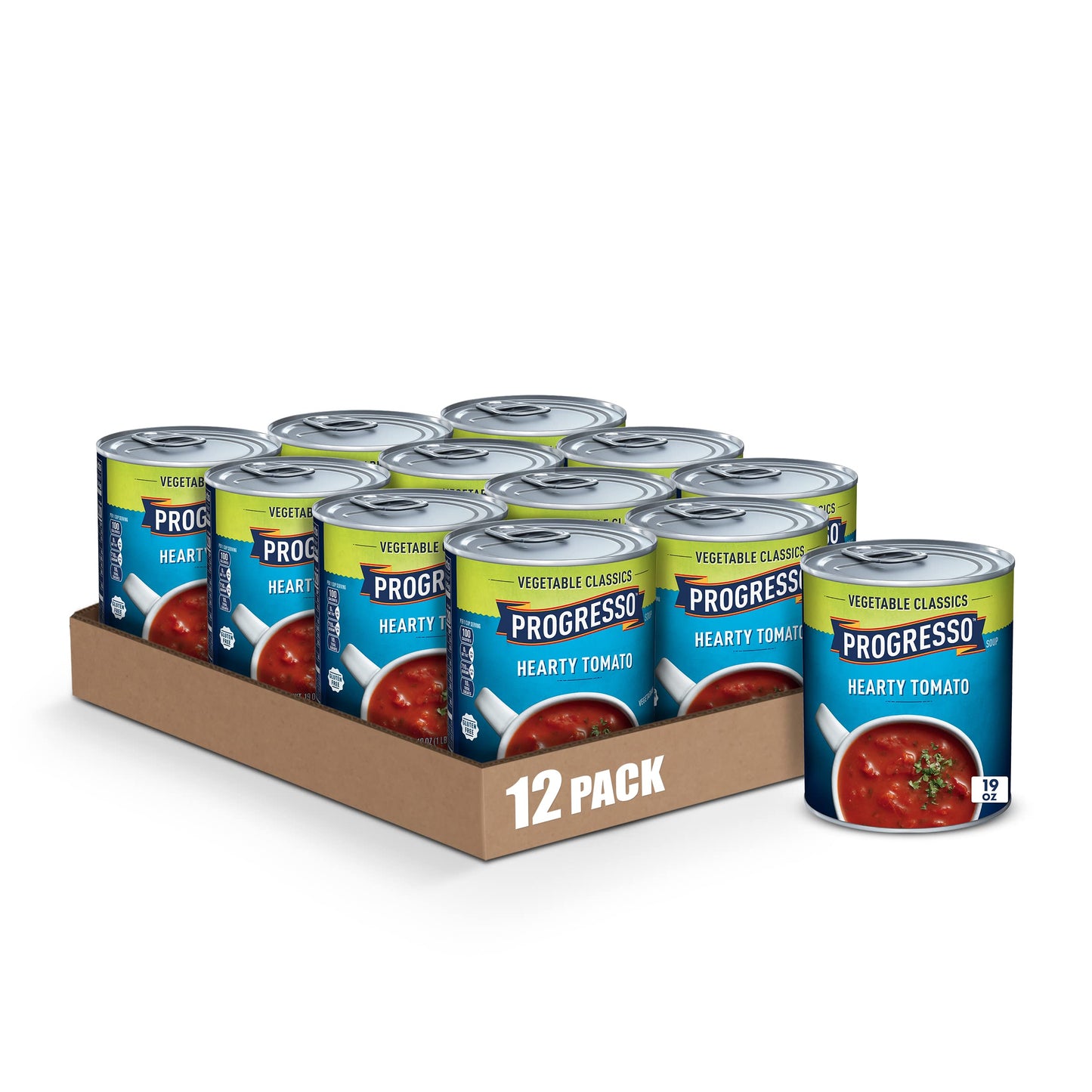 Progresso Vegetable Classics Soup, Hearty Tomato, 19 Oz, Pack Of 12