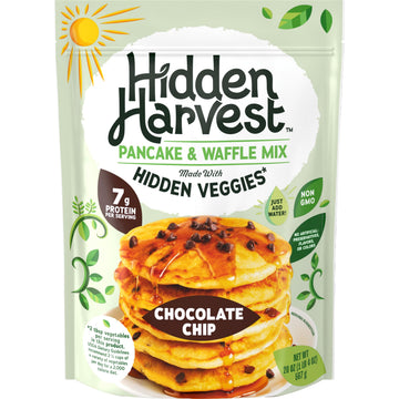 Hidden Harvest Chocolate Pancake & Waffle Mixes: Non-GMO Project Verified, Made with Hidden Veggies You Cant See or Taste, 7g o