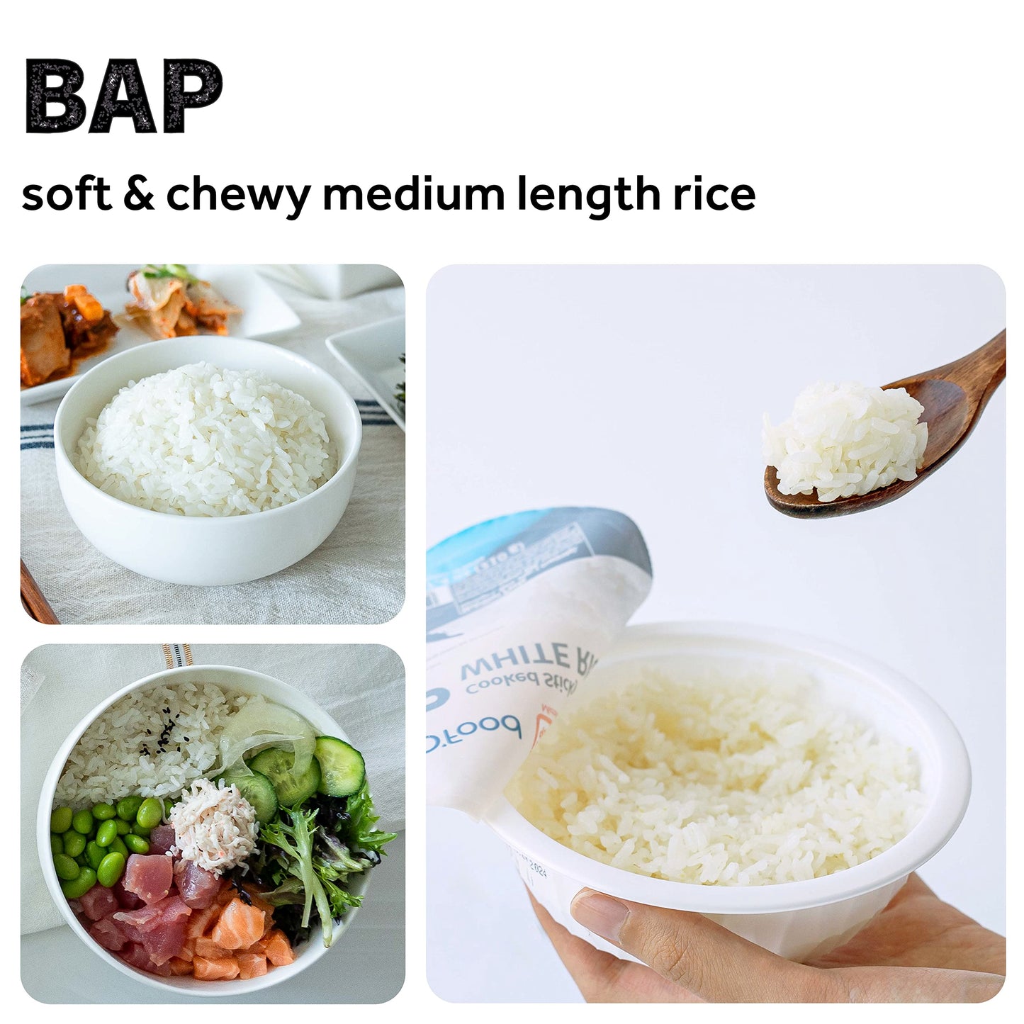 O'Food Bap Instant Rice (Pack Of 12), Korean Cooked White Rice, Microwavable, Gluten-Free Sticky Rice Bowl, Asian Rice, Pantry S