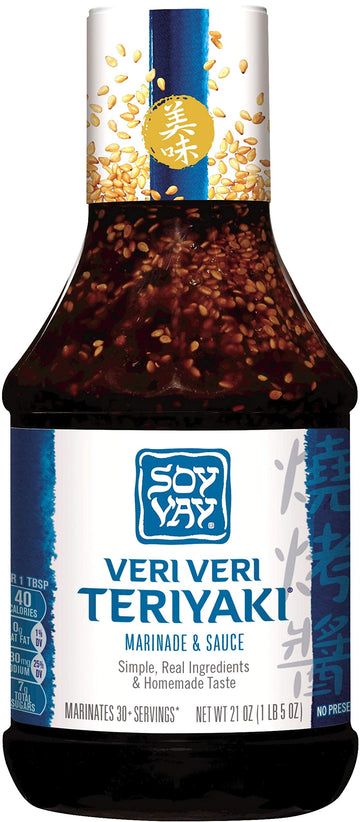 Soy Vay Veri Veri Teriyaki Marinade & Sauce 21 Ounce Bottle (Package May Vary)