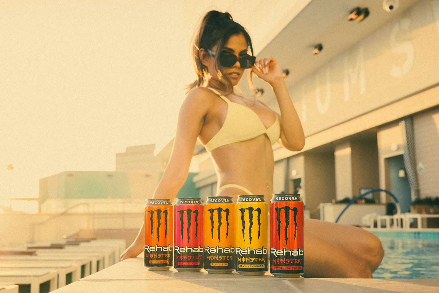 Monster Rehab Tea + Lemonade + Energy, Energy Iced Tea, 15.5 Fl Oz (Pack of 24)