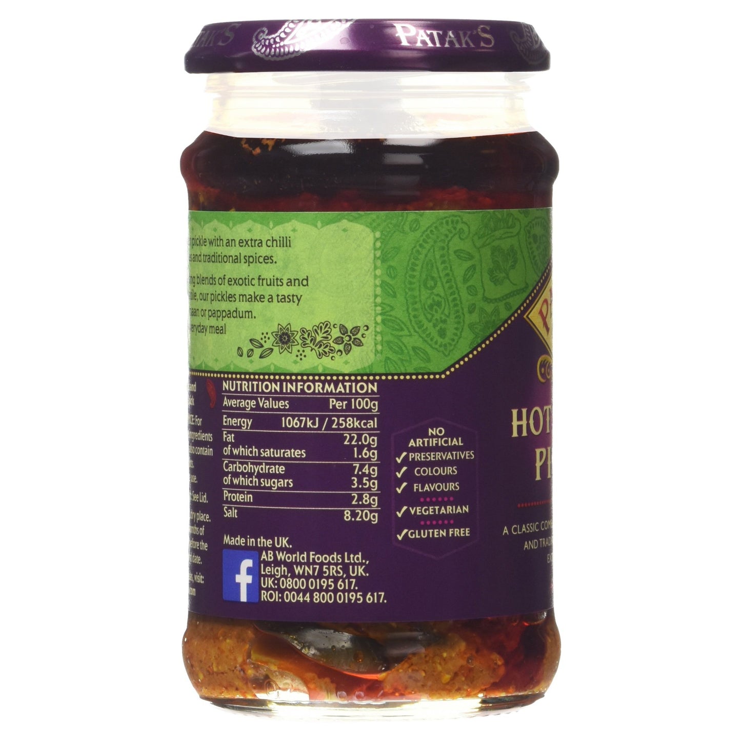 Pataks - Hot Mango Pickle - 283g