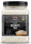 Rani Silver White Basmati Rice Extra Long Aged 160oz (10lbs) 4.53kg PET Jar ~ All Natural | Gluten Friendly | Vegan | Indian Ori