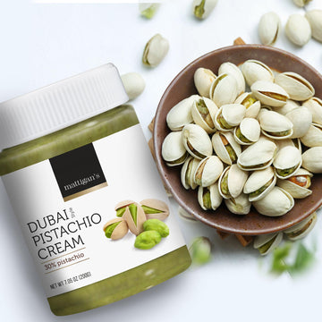 Mattigan’S Dubai Style Pistachio Cream, Silky Pistachio Spread, Make Your Own Viral Dubai Chocolate Bars, Gourmet Spreadable Chocolate, Enhanced Spread, Great Topping, Filling, & Gift – 7.05 Oz