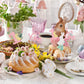 24Pcs Easter Bunny One Cupcake Toppers Some Bunny Is One Birthday Decorations Pink Glitter Easter Cake Decorations Bunny Easter