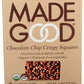 Made Good Crispy Squares, Chocolate Chip, 4.68 Ounce