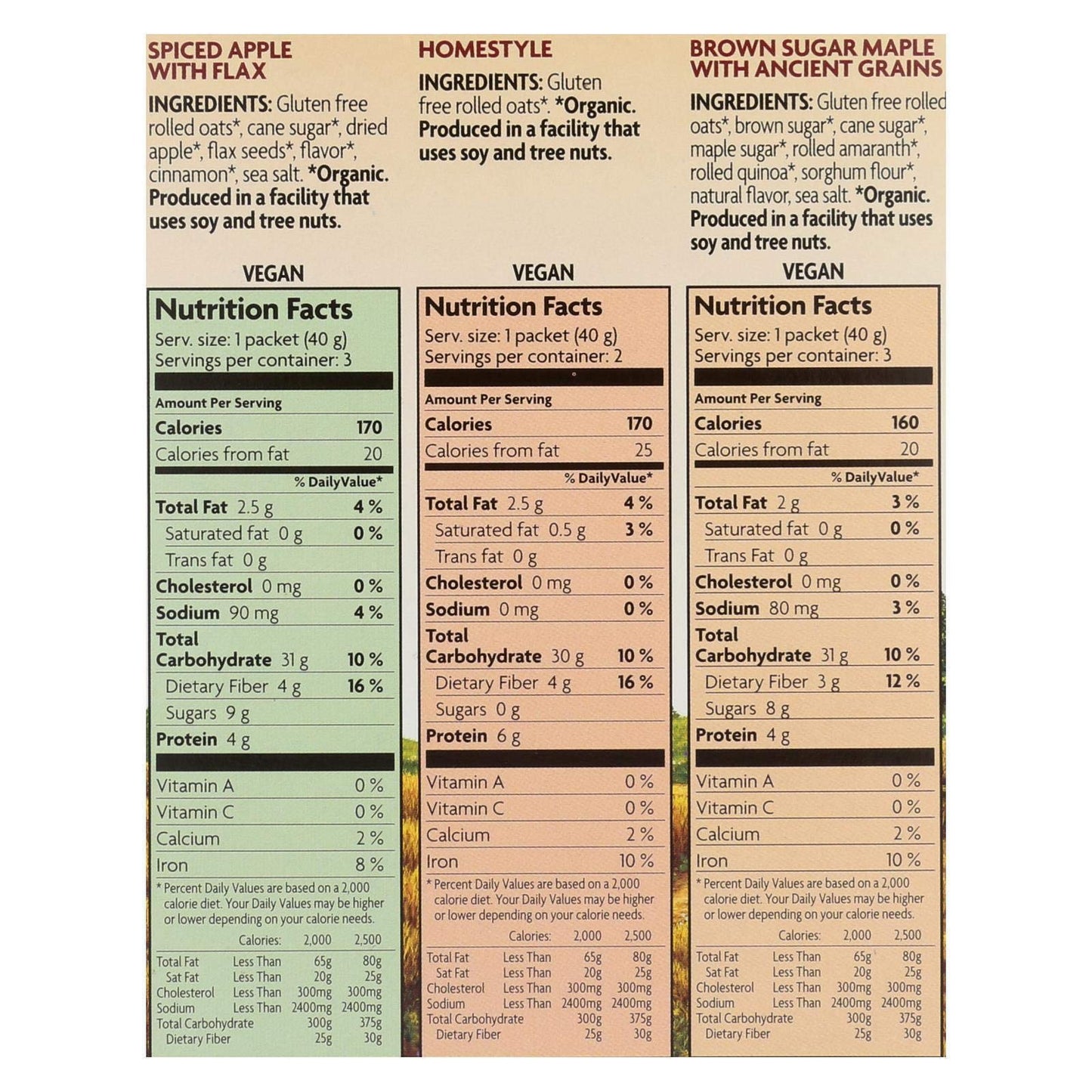 Nature's Path Oatmeal GF Var Pk 12x 11.3OZ