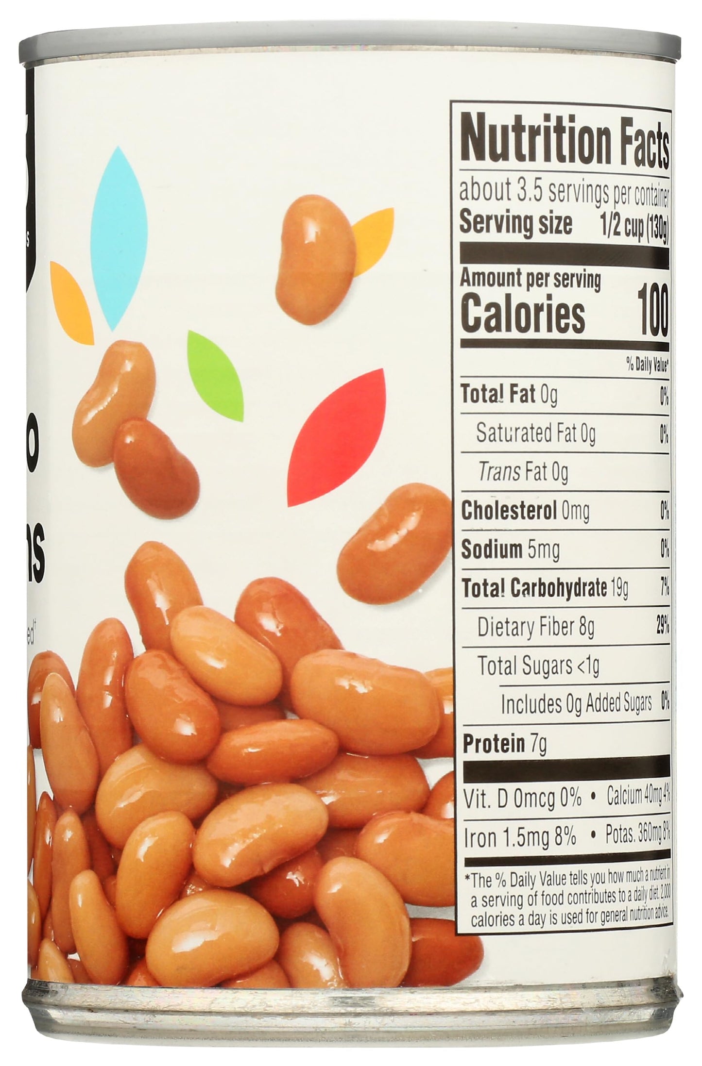 365 Everyday Value, Pinto Beans No Salt Added, 15.5 oz